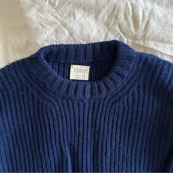 First Rite Cropped Crew Sweater - Picture 3 of 4